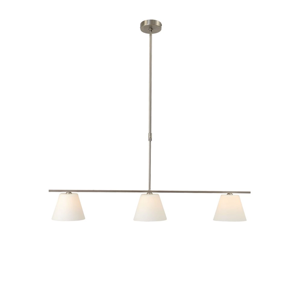 Eetkamer lamp Calabro 3-lichts nikkel Eetkamer lamp Calabro 3-lichts nikkel