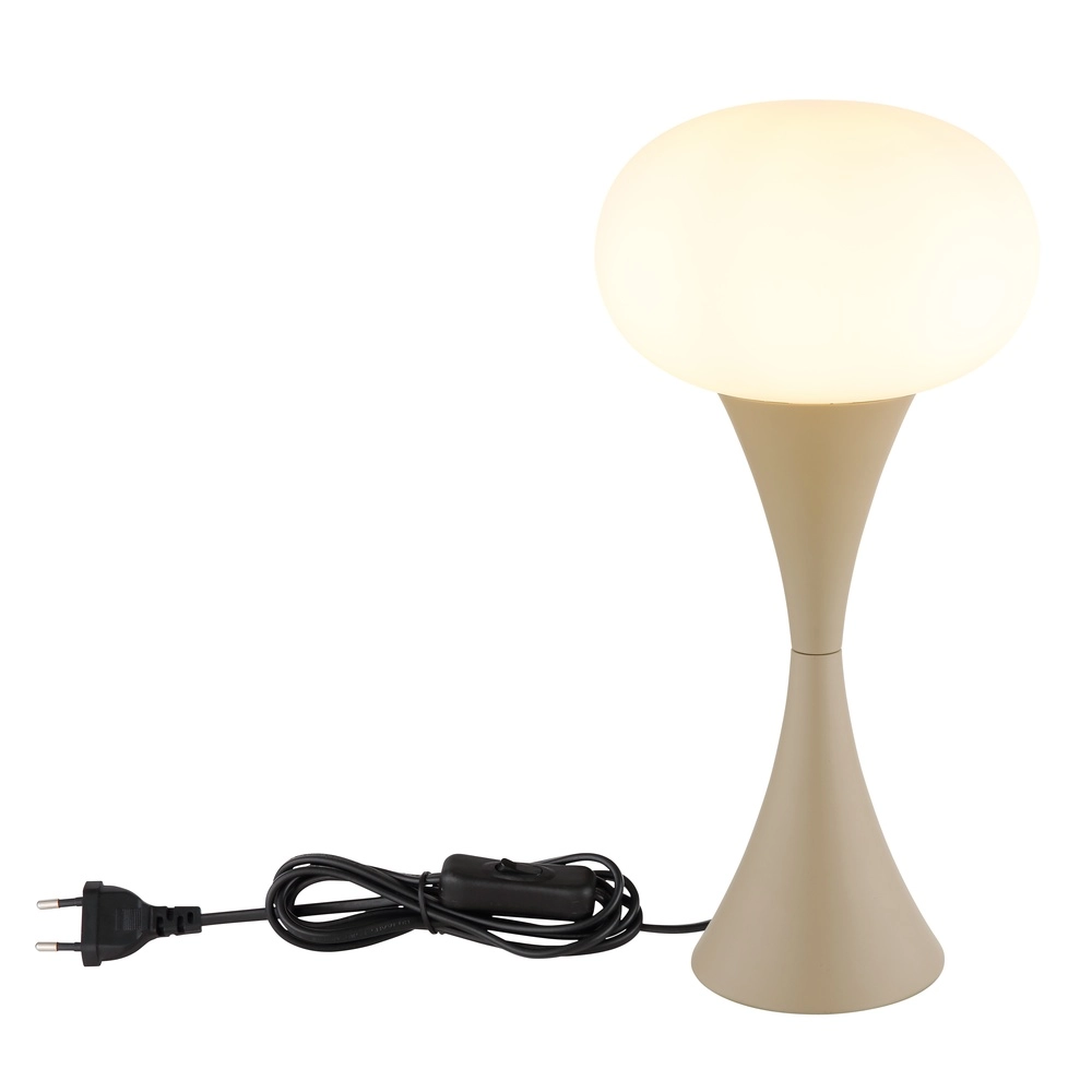Moderne tafellamp Lula zand bruin Globo 9007371509201
