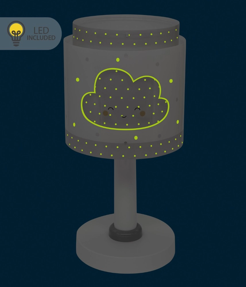 Tafellampje Baby Dreams wit glow in the dark Dalber 8420406002590