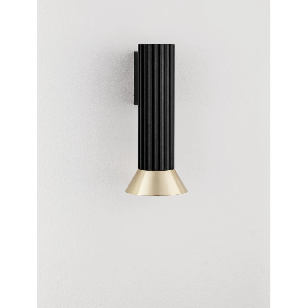 Wandspot Luvia zwart met goud Lyora 5212017475558