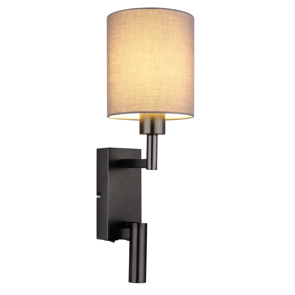 Bedlampje Zamora zwart met kapje Globo 9007371572892