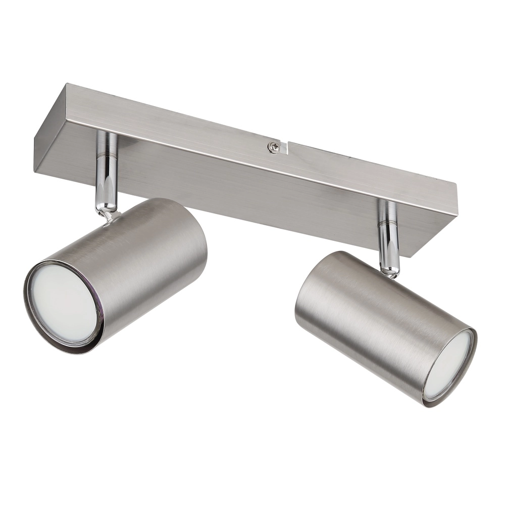 Plafondlamp 2-lichts Robby nikkel Globo 9007371439515
