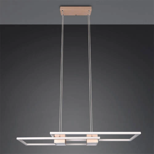 Led hanglamp kantoor Albany roodkoper Trio 4017807610352