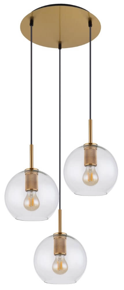 Vide hanglamp Adara met glazen kappen Globo 9007371402601