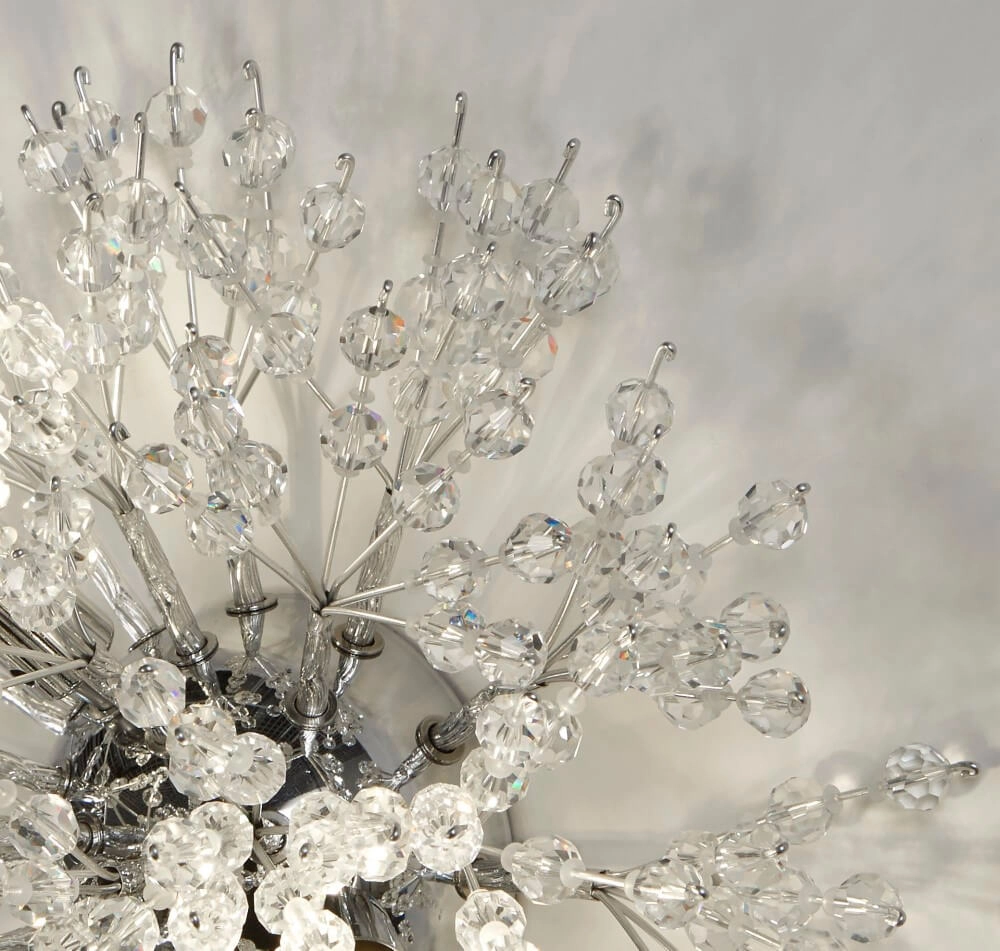 Wandlamp Sunburst Ø 29cm chroom Searchlight 5053423243795