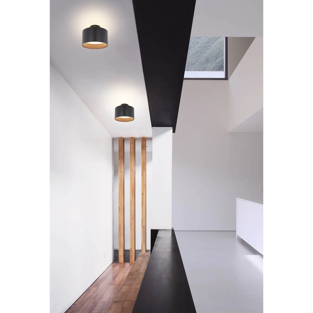 Plafondlamp Jenny zwart Ø 14cm Globo 9007371408146