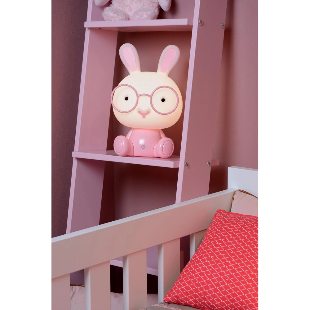 Nachtlampje Dodo Rabbit kinderkamer roze Lucide 5411212712745