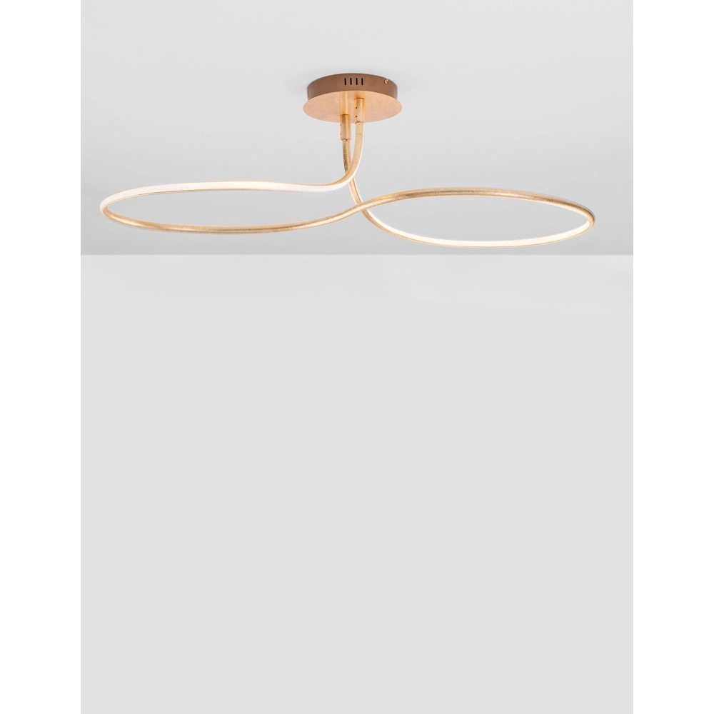 Plafondlamp Fungo krul goud Lyora 5212017419880