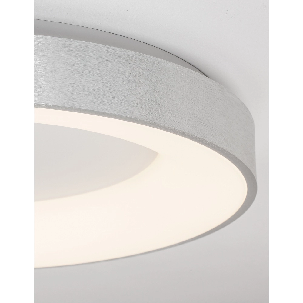 Plafondlamp Rando Thin zilvergrijs Ø 60cm Lyora 5212017420138