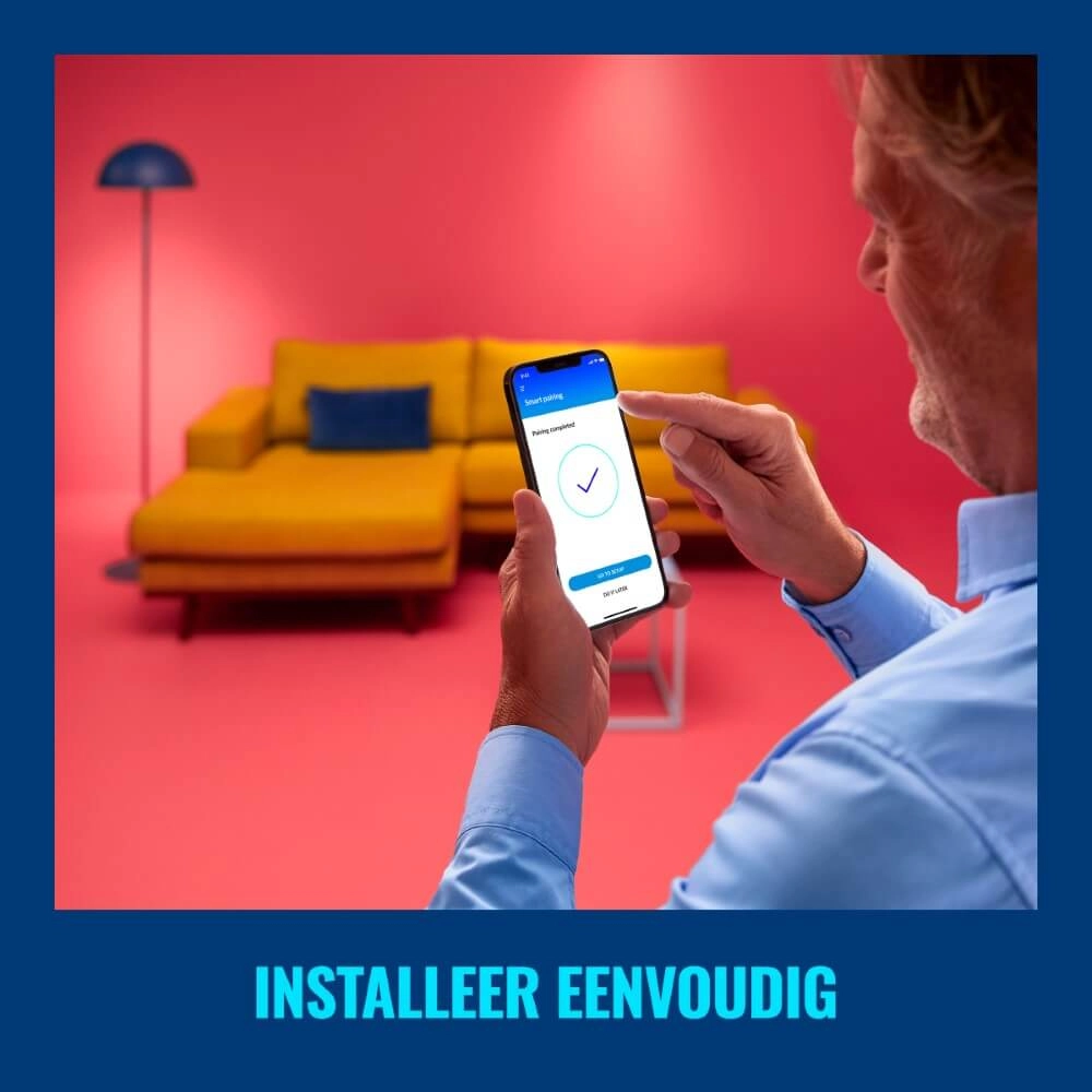 Slimme plafonnière Rune Ø 40cm - wit WiZ 8719514554276