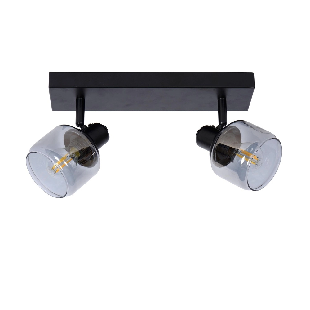 Plafondlamp Bjorn 2-lichts zwart