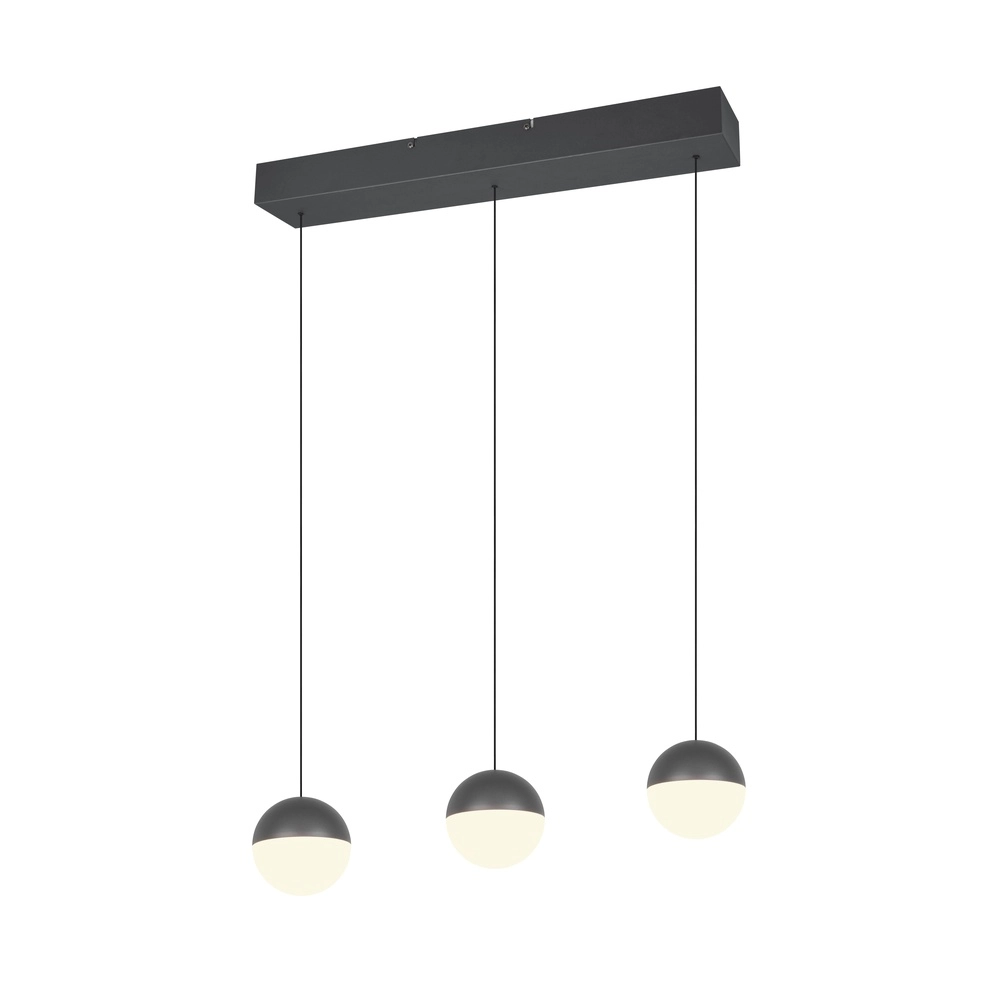 3-lichts hanglamp Senta antraciet Trio 4017807697858