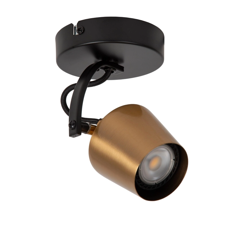 Plafondlamp Emile zwart met goud