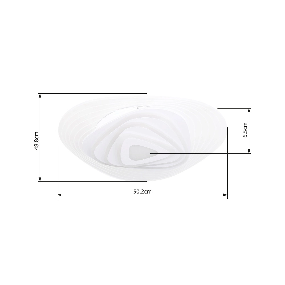 Moderne plafondlamp Jocelyn wit Globo 9007371401697