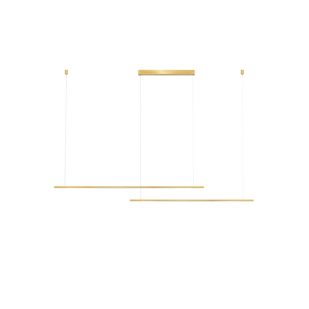 Strakke hanglamp Brillia goud 161cm Lyora 5212017473806