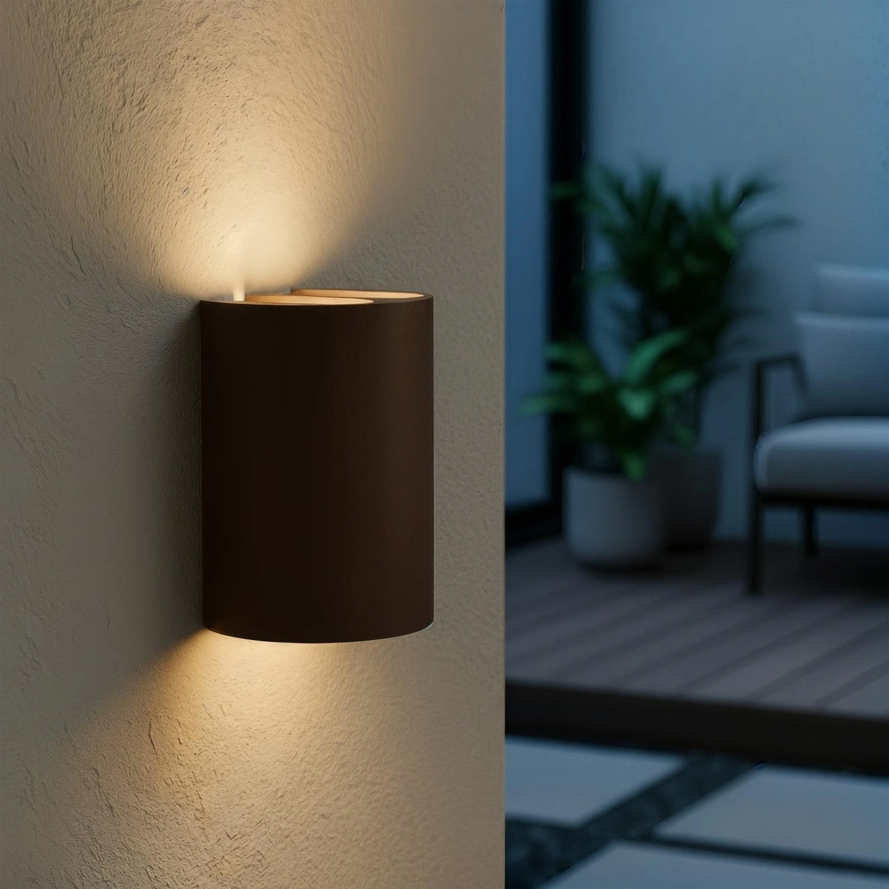 Design wandlamp York roestbruin Lucide 5411212334145