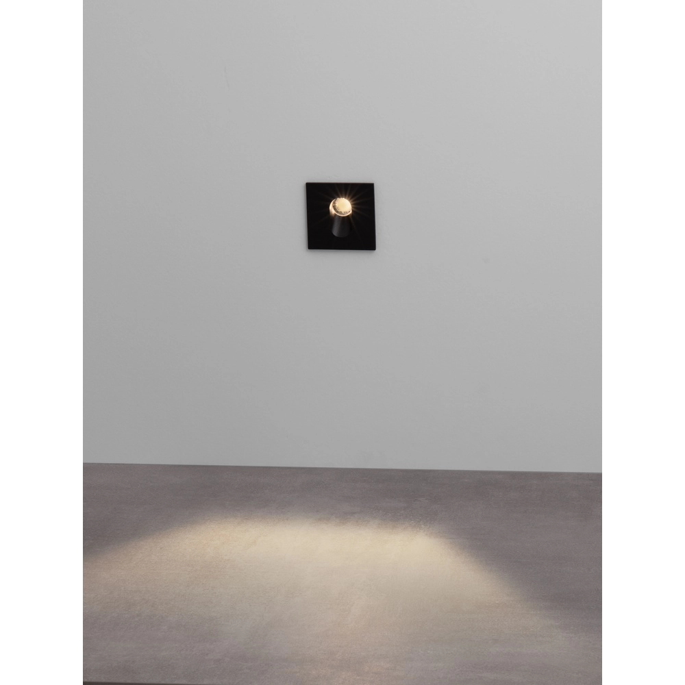 Inbouwlamp Cael antraciet 2700K