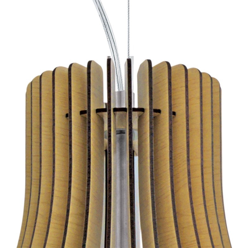 Hanglamp Tindori 50cm lichtbruin hout Eglo 9002759962142