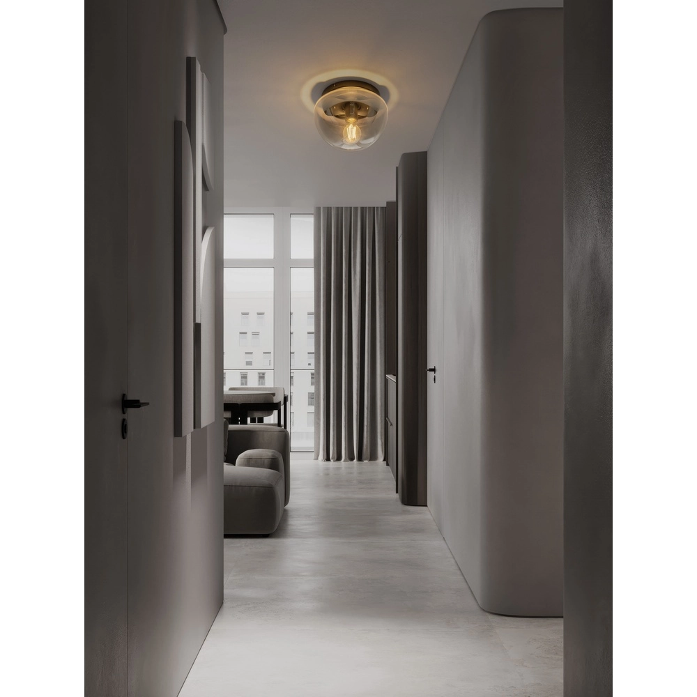 Plafondlamp Ebony smoke glas Ø 24,5cm Lyora 5212017483553