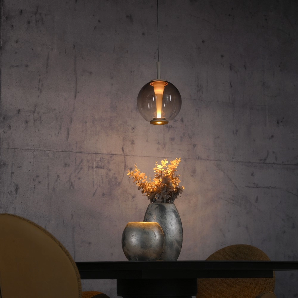 Led hanglamp Pure Infinity met amber glas - Ø 18cm Paul Neuhaus 4012248399040