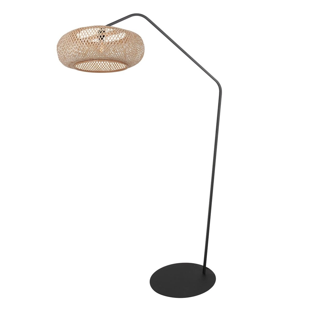 Booglamp ZigZag met rotan kap Steinhauer 8712746183030