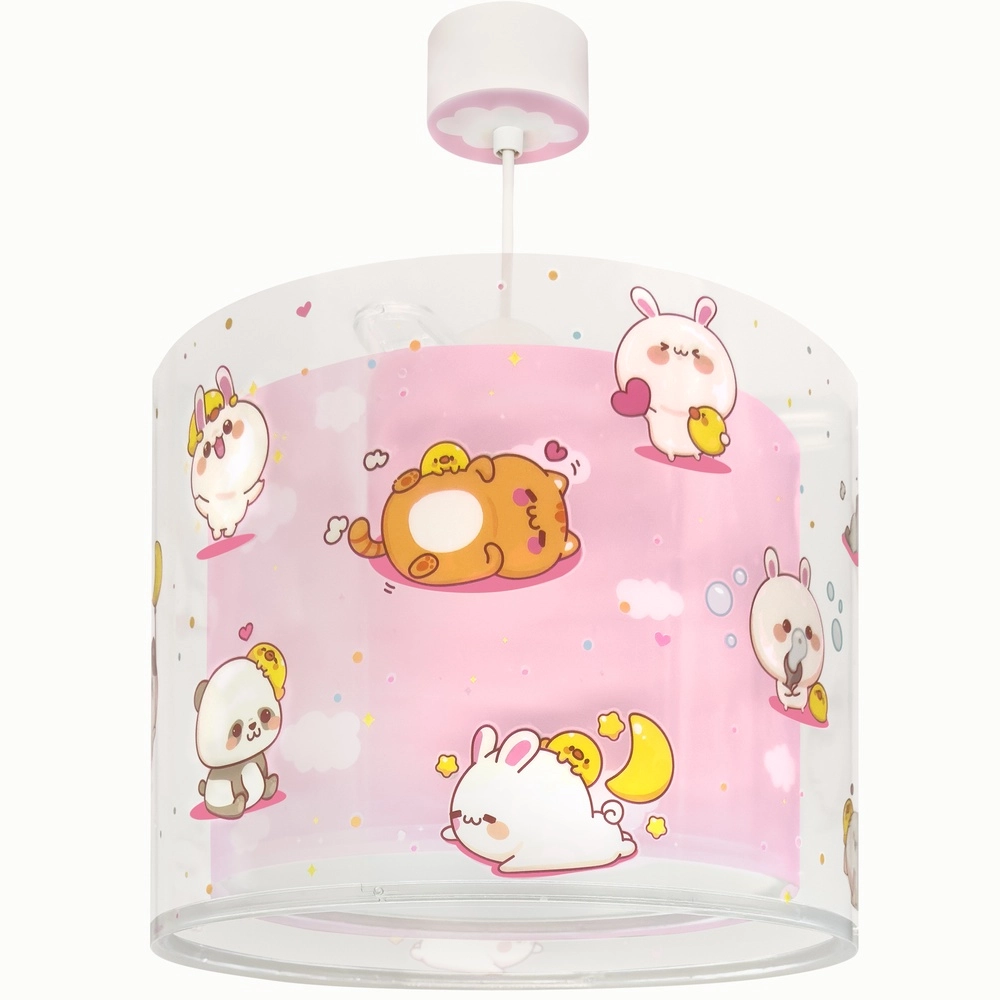 Kinder hanglamp Kawaii Friends roze glow in the dark