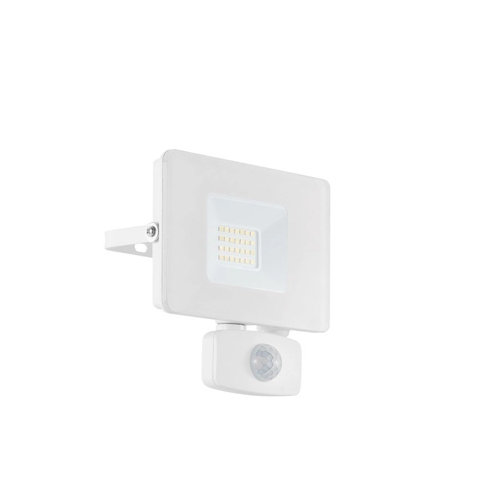 20W Led straler Faedo 3 met bewegingssensor wit