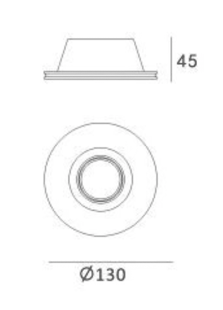 Gips inbouwspot Vieira Artdelight 8719831730490