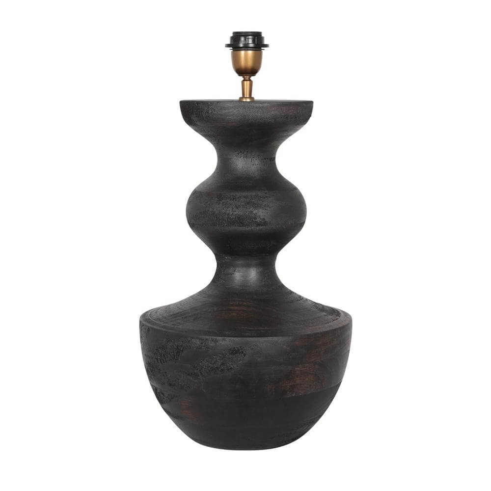 Tafellamp Lyons zwart met strokleurige kap 70cm Steinhauer 8712746172478