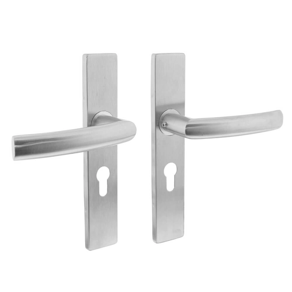 Deurklink Blok rechthoekig PC 55mm RVS Deurklink Blok rechthoekig PC 55mm RVS