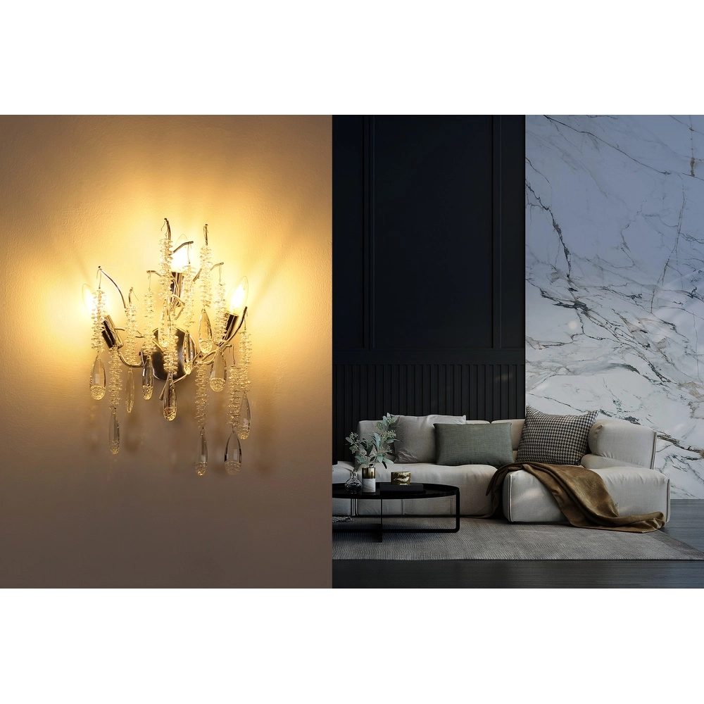Wandlamp Kinga zilvergrijs Globo 9007371573004