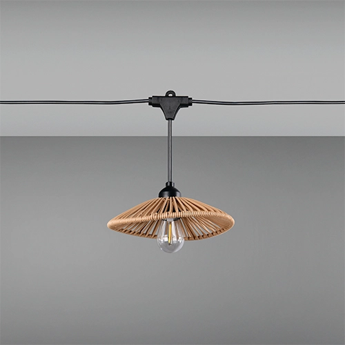 Lichtslinger Chain zwart met bruin 600cm Trio 4017807697612