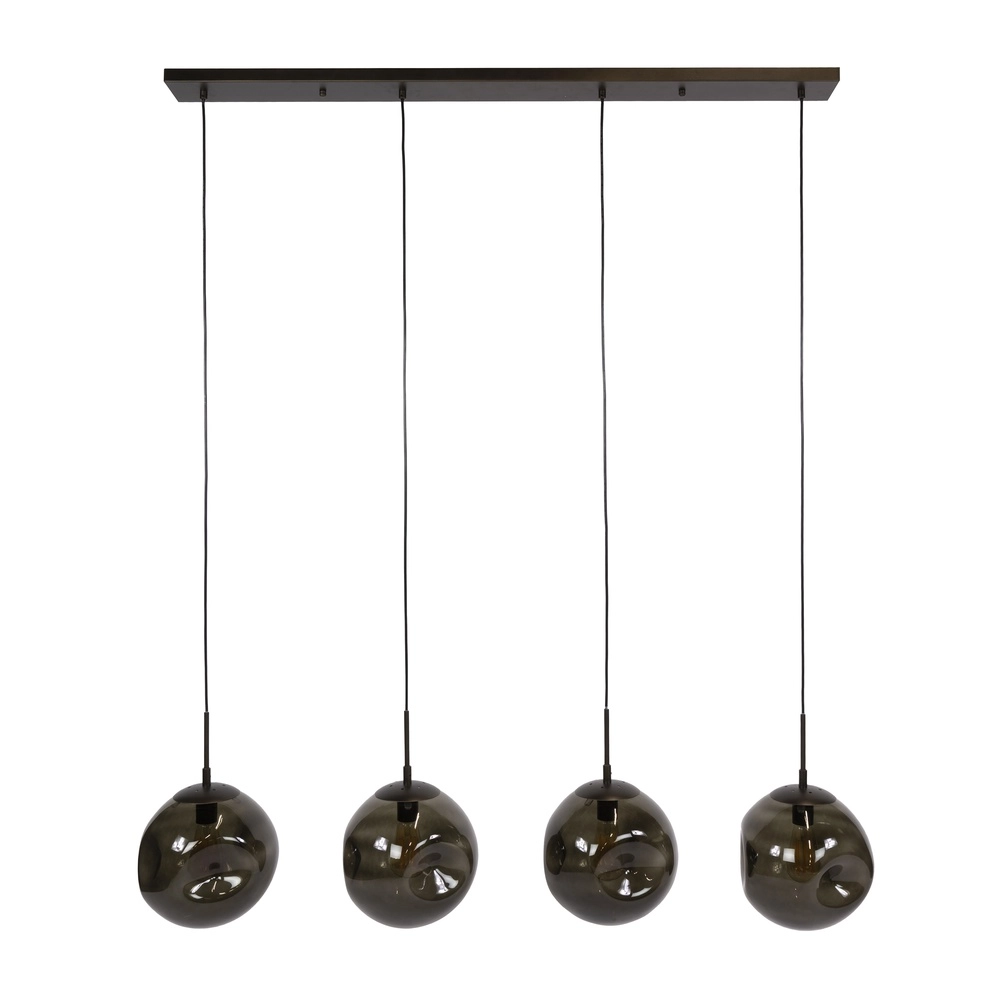 Glazen hanglamp Stellar 4-lichts - Ø 25cm Lyora 8716803511675