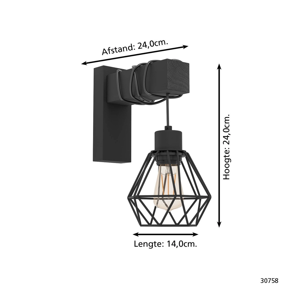 Landelijke wandlamp Townshend 5 Eglo 9002759307585