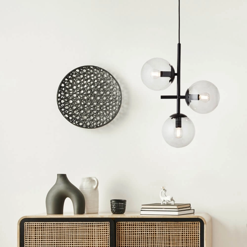 3-lichts hanglamp Ariol zwart Brilliant 4004353429668