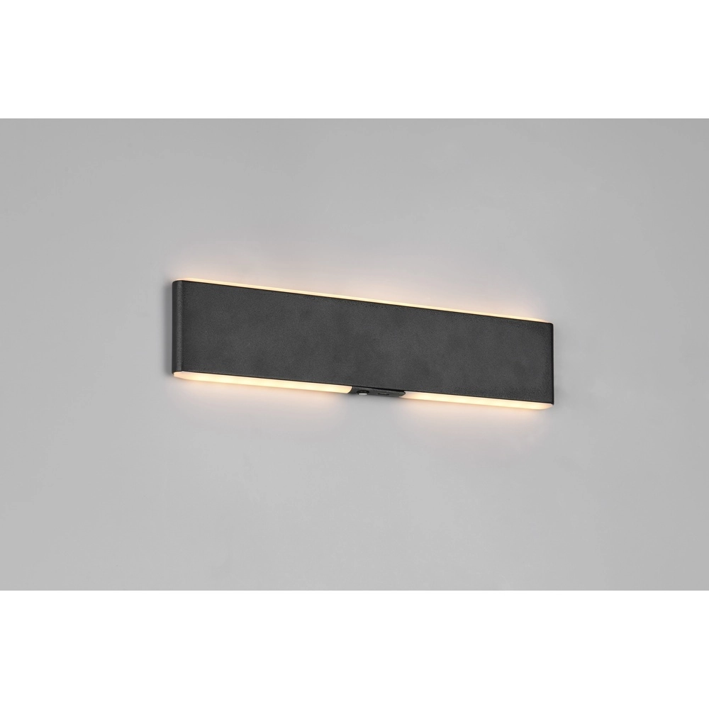 Moderne wandlamp Conchita zwart 32cm Trio 4017807655643