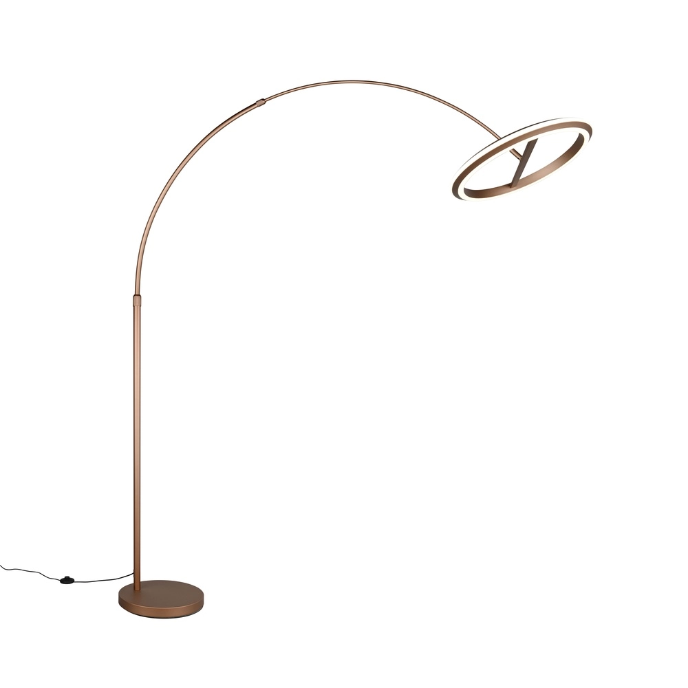 Vloerlamp Amador mokka bruin Trio 4017807688177