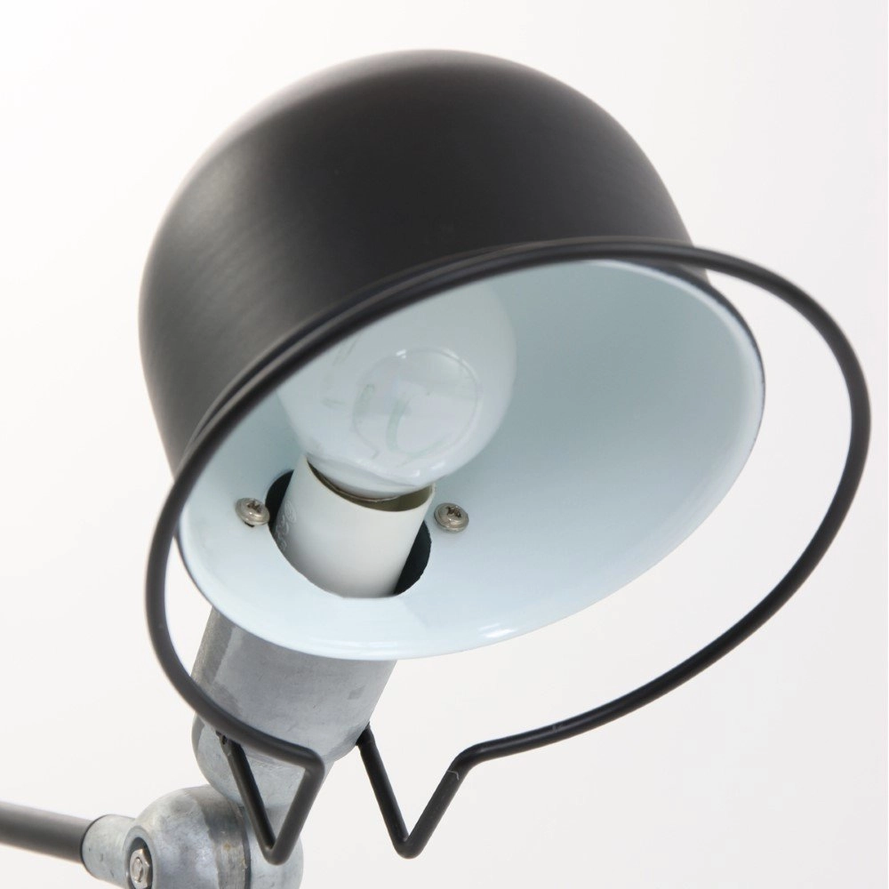 Landelijke bureaulamp Davin zwart met vintage grijs Steinhauer 8712746102017