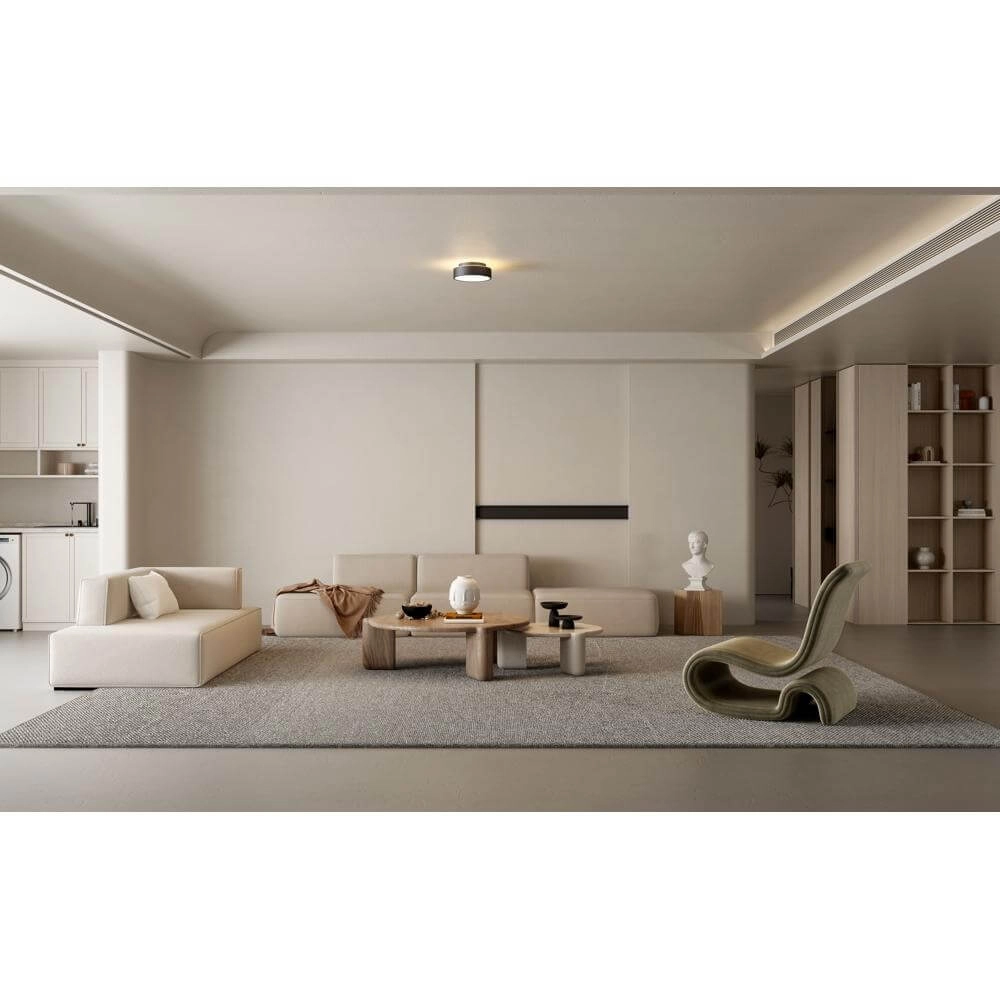 Plafondlamp Chicago Ø 25cm zwart Artdelight 8720701101326