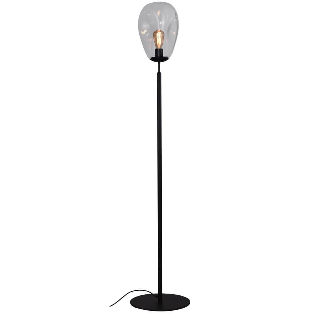 Vloerlamp Lava Ø 22,5cm helder glas