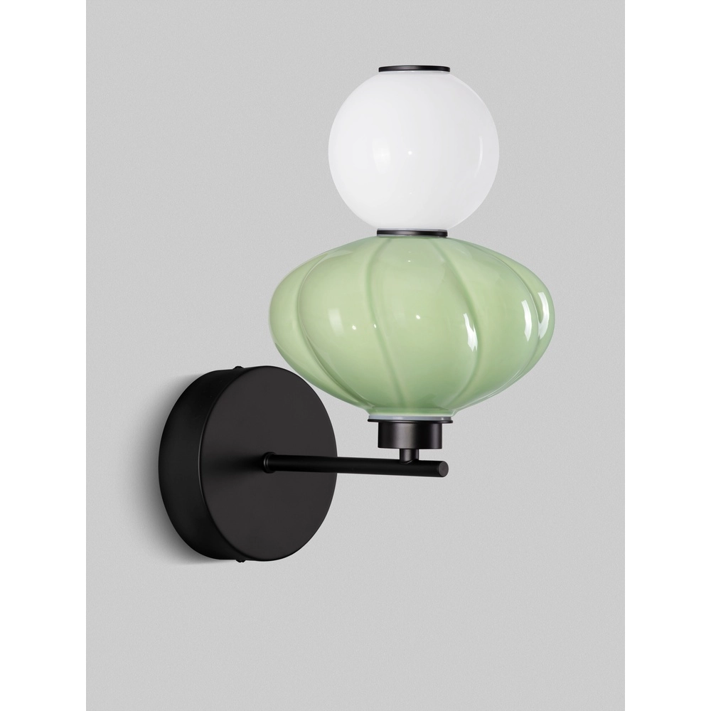 Wandlamp Oneta wit - groen Lyora 5212017473974