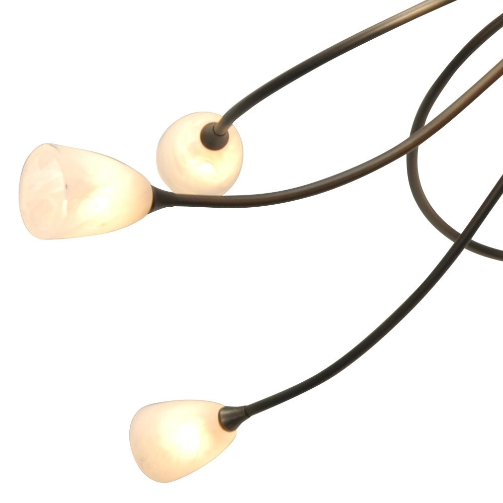 Plafondlamp Molto 2 LED 10-lichts 30x65cm bronsbruin Masterlight 8718121184098
