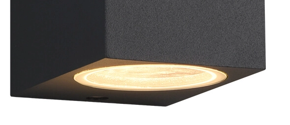 Zwarte wandspot Roya up en down Trio 4017807453195