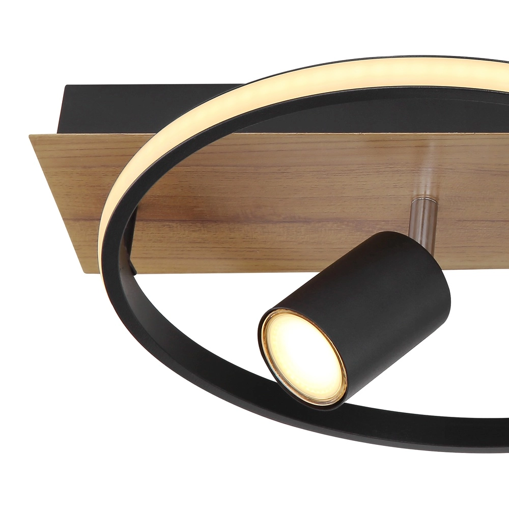 Plafondlamp Danny zwart Globo 9007371437696