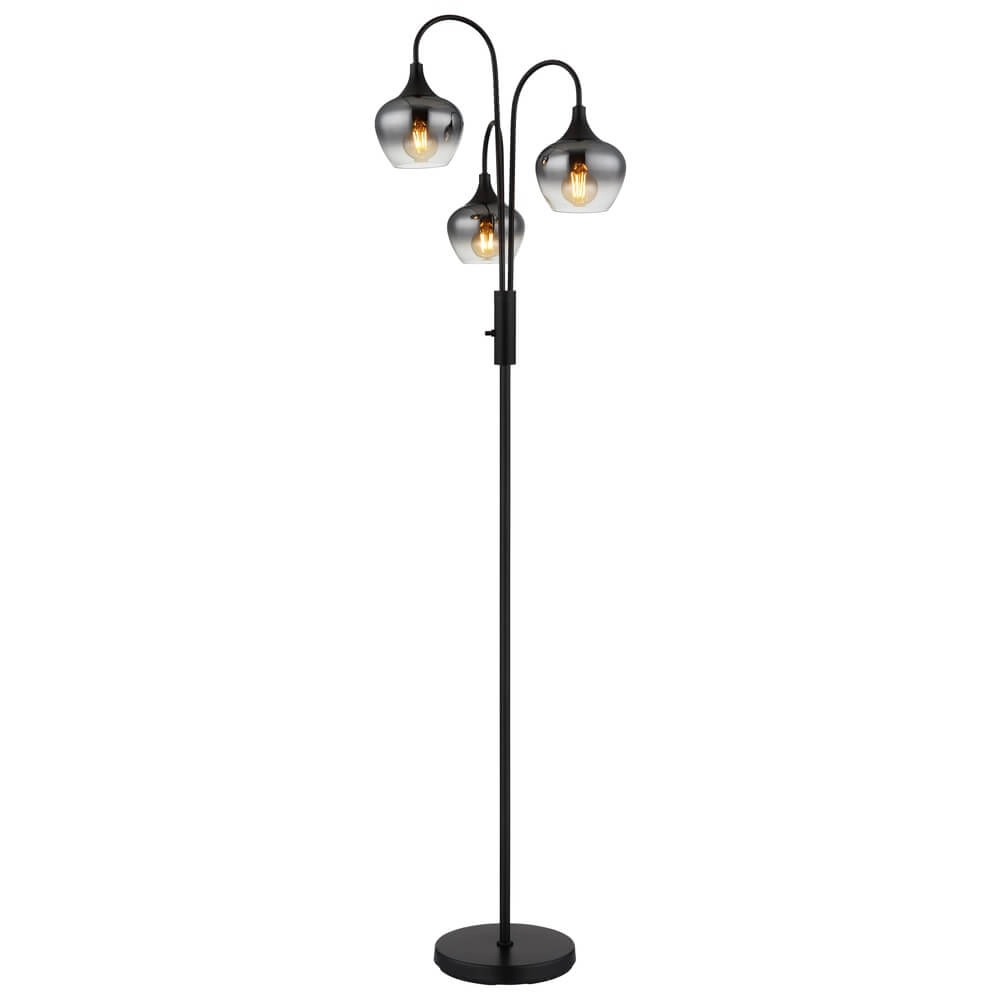 Zwarte vloerlamp Maxy 3-lichts