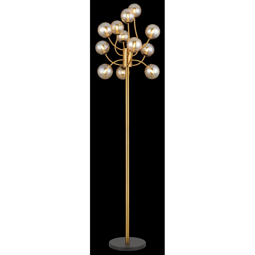 Gouden vloerlamp Riha 12-lichts Globo 9007371465514