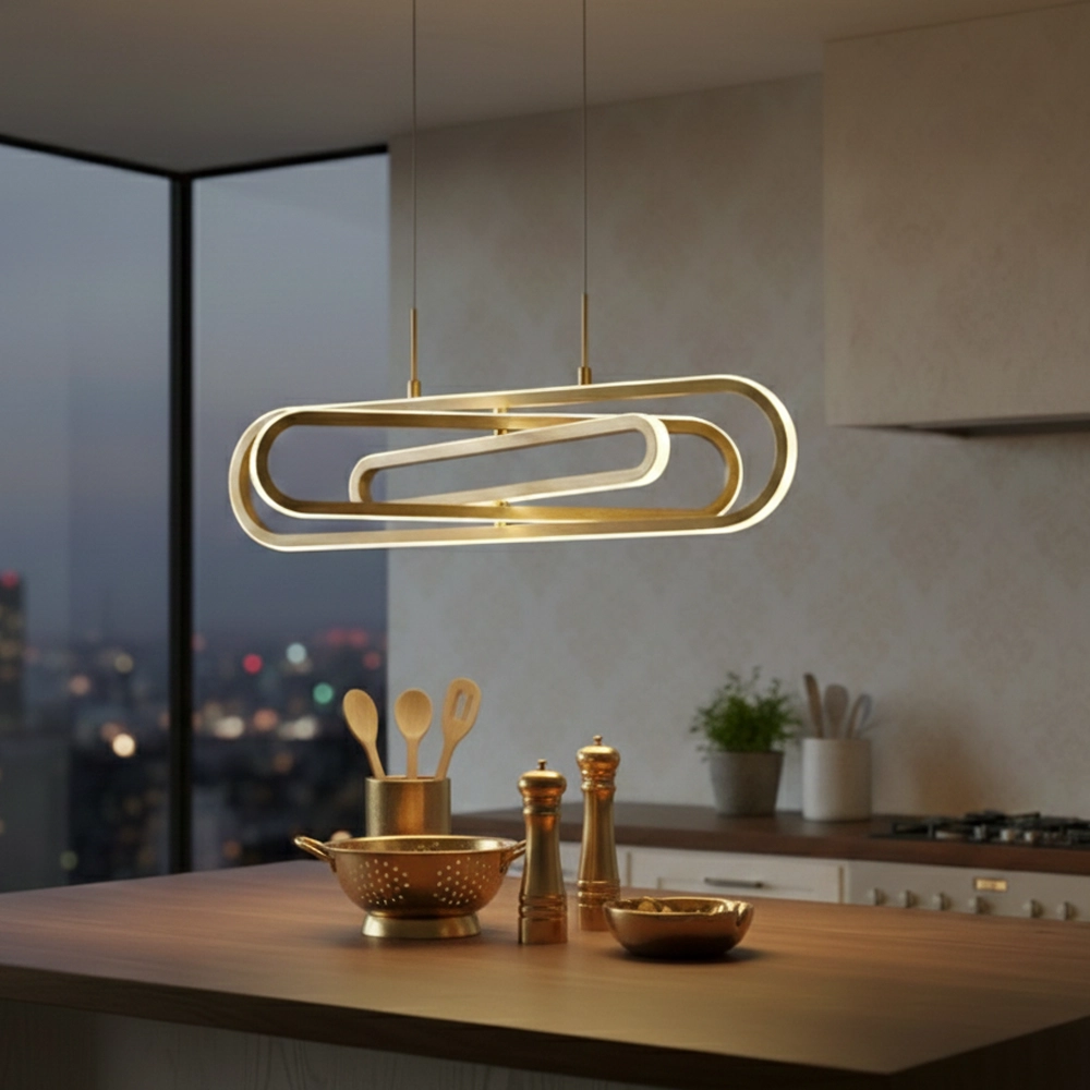 Design hanglamp Arte goud ovaal