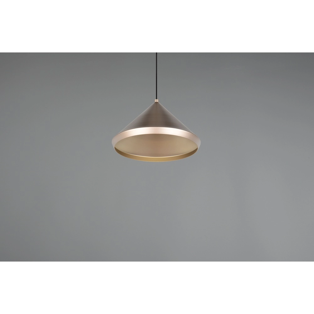 Moderne hanglamp Laguna Ø 18cm koffie bruin Trio 4017807671070