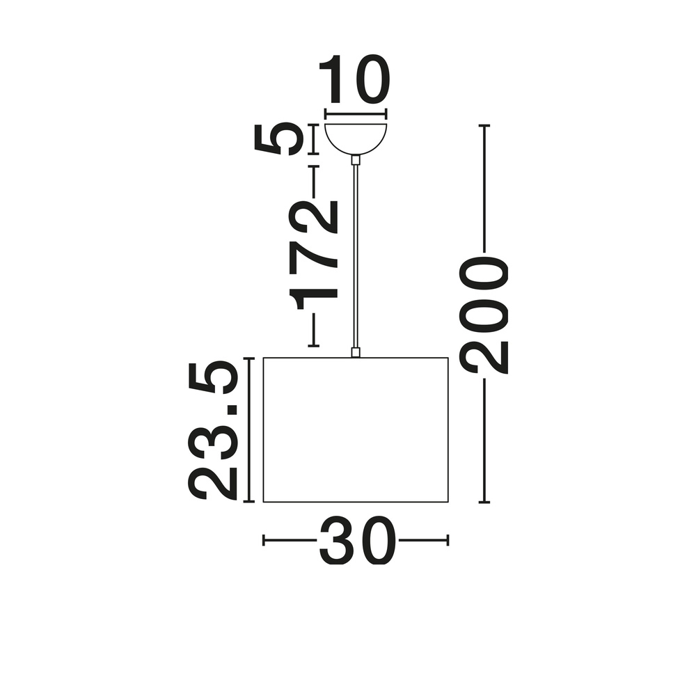 Linnen hanglamp Karen Ø 30cm Lyora 5212017493941