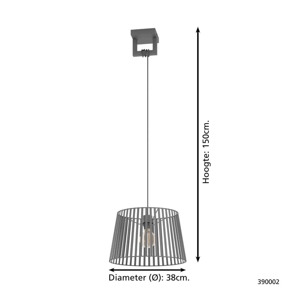 Zwarte draad hanglamp Bogota Stars of Light 9008606220748
